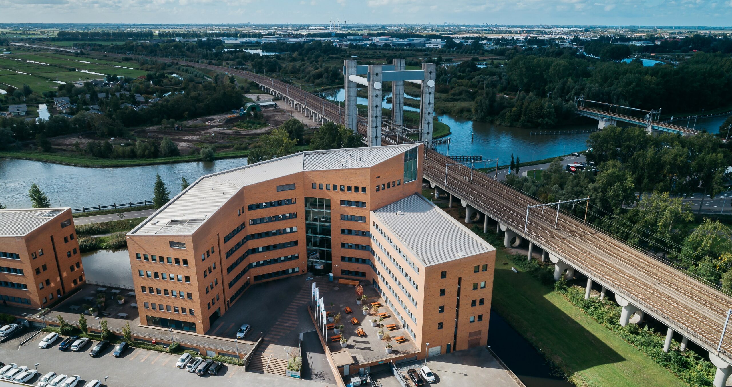 Luchtfoto locatie Gouda