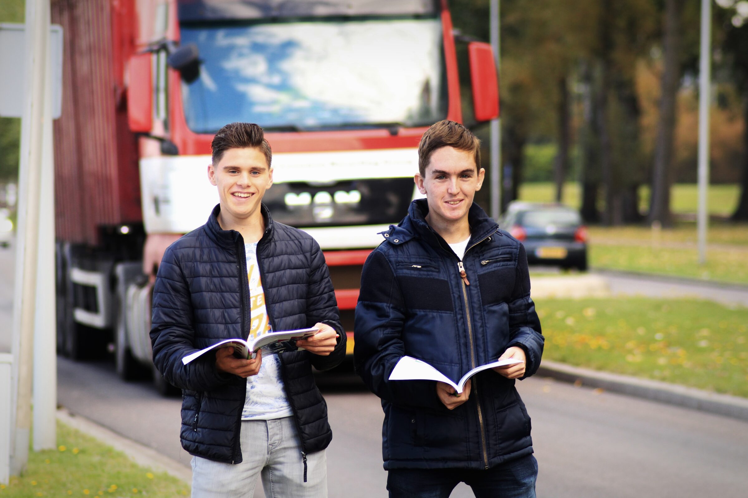 Studenten van de opleiding Logistiek