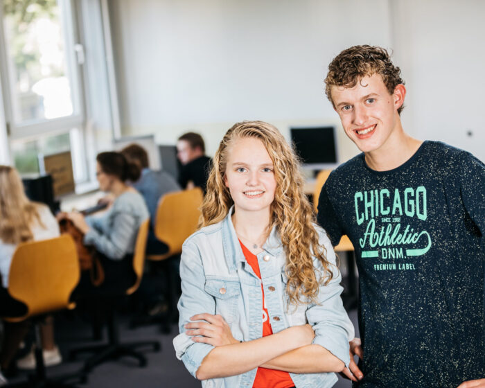 Studenten van de opleiding Ondernemer retail