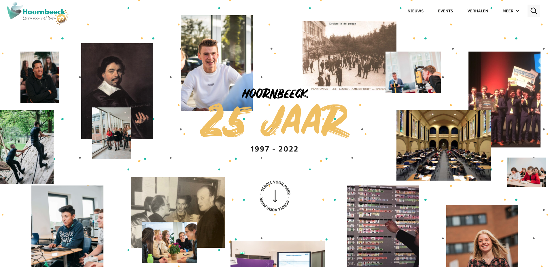 Homepage 25 jaar Hoornbeeck
